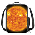 Flaming Sun Print Crossbody Lunch Bag