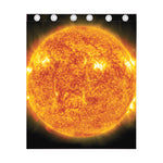 Flaming Sun Print Curtain