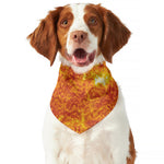 Flaming Sun Print Dog Bandana