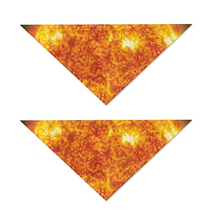 Flaming Sun Print Dog Bandana