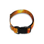 Flaming Sun Print Dog Collar