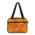 Flaming Sun Print Double Strap Bible Bag