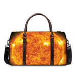 Flaming Sun Print Duffle Bag