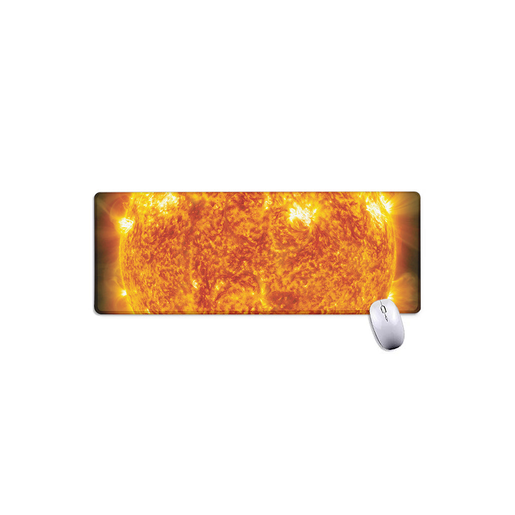 Flaming Sun Print Extended Mouse Pad