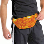 Flaming Sun Print Fanny Pack