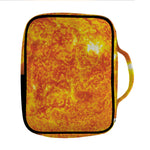 Flaming Sun Print Front Pocket Bible Bag