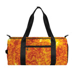 Flaming Sun Print Gym Bag