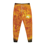 Flaming Sun Print Jogger Pants