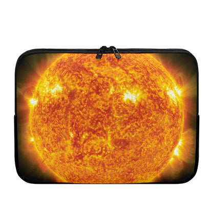 Flaming Sun Print Laptop Sleeve