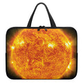 Flaming Sun Print Laptop Sleeve With Handle