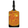 Flaming Sun Print Luggage Tag