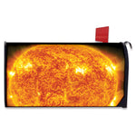 Flaming Sun Print Mailbox Cover