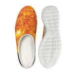 Flaming Sun Print Mesh Casual Shoes