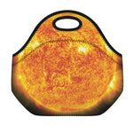Flaming Sun Print Neoprene Lunch Bag