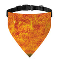 Flaming Sun Print Over The Collar Dog Bandana