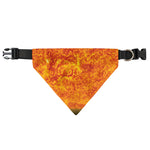 Flaming Sun Print Over The Collar Dog Bandana