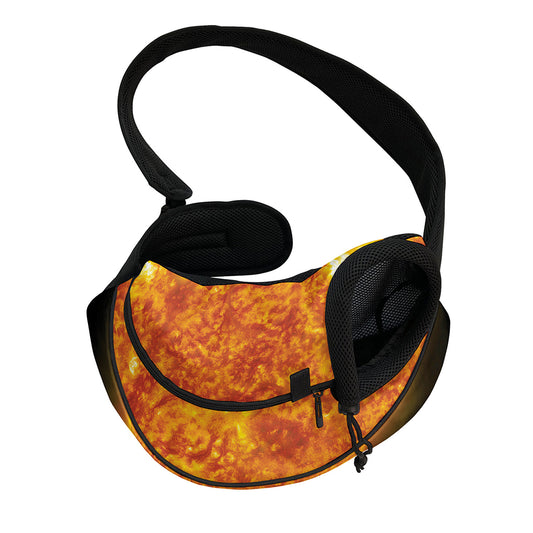 Flaming Sun Print Pet Sling Carrier