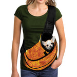 Flaming Sun Print Pet Sling Carrier