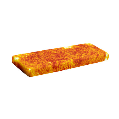 Flaming Sun Print Piano Keyboard Cover