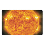 Flaming Sun Print Polyester Doormat
