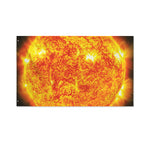 Flaming Sun Print Polyester Flag