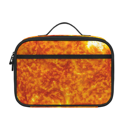Flaming Sun Print Portable Lunch Bag