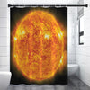 Flaming Sun Print Premium Shower Curtain