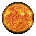 Flaming Sun Print Round Blanket