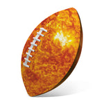 Flaming Sun Print Rugby Ball
