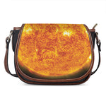 Flaming Sun Print Saddle Bag