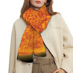 Flaming Sun Print Scarf