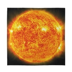 Flaming Sun Print Silk Bandana