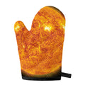 Flaming Sun Print Single Oven Mitt