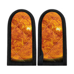 Flaming Sun Print Skillet Handle Cover