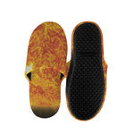 Flaming Sun Print Slippers