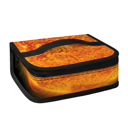 Flaming Sun Print Small Lunch Bag
