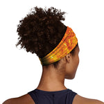 Flaming Sun Print Sports Headband