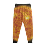 Flaming Sun Print Sweatpants