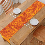 Flaming Sun Print Table Runner