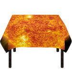 Flaming Sun Print Tablecloth