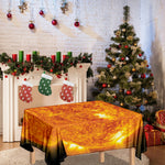 Flaming Sun Print Tablecloth