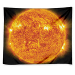 Flaming Sun Print Tapestry