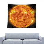 Flaming Sun Print Tapestry