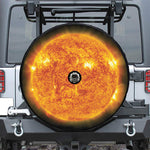 Flaming Sun Print Tire Cover With Camera Hole