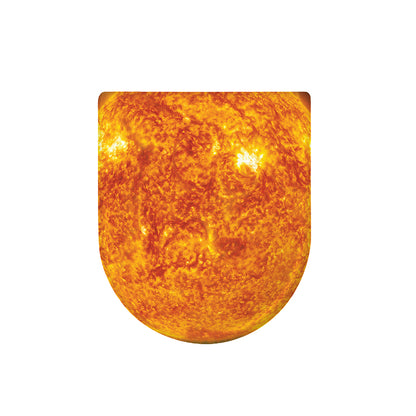 Flaming Sun Print Toilet Lid Cover