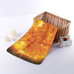 Flaming Sun Print Towel