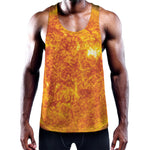 Flaming Sun Print Training Tank Top
