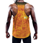 Flaming Sun Print Training Tank Top