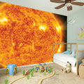 Flaming Sun Print Wall Sticker