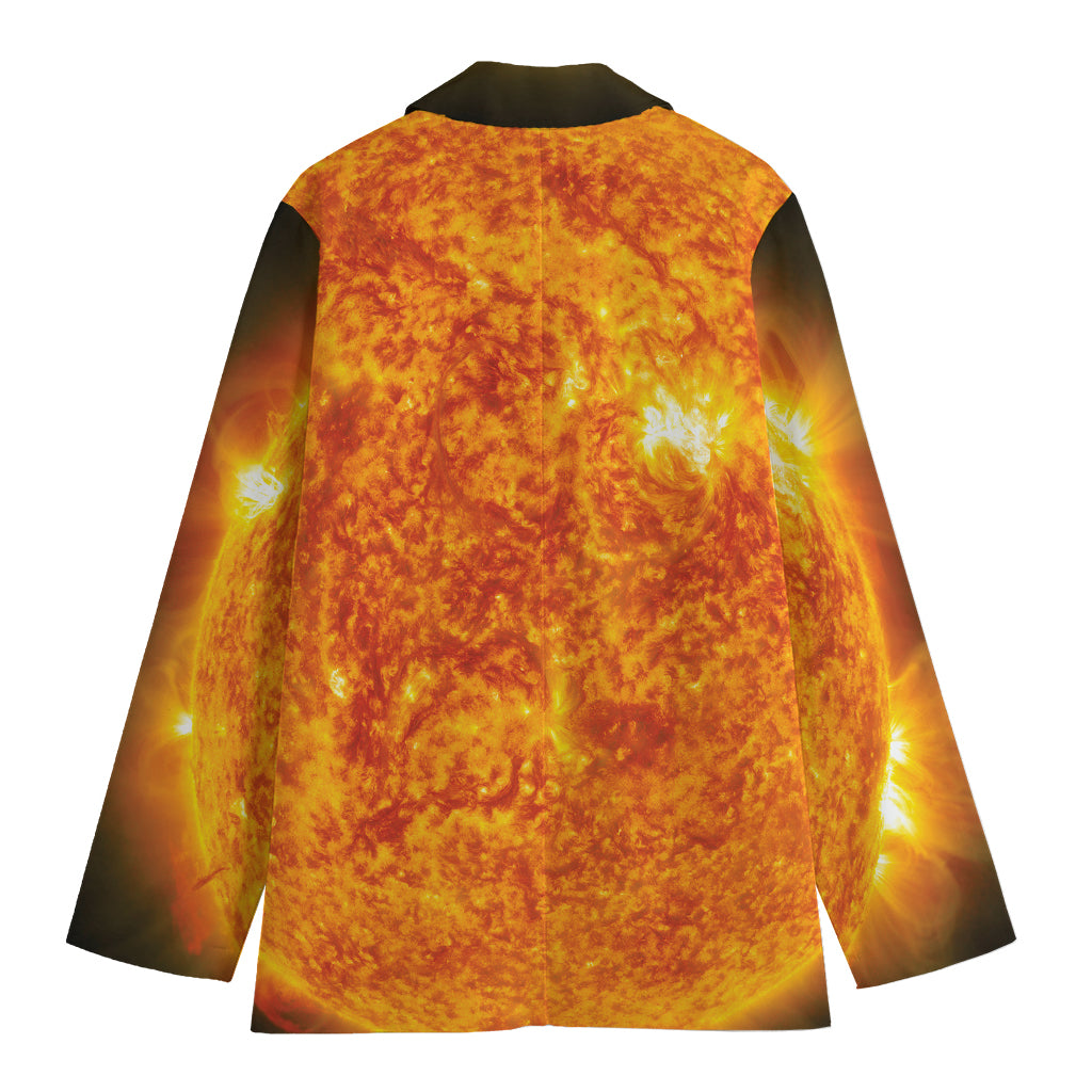Flaming Sun Print Women's Blazer